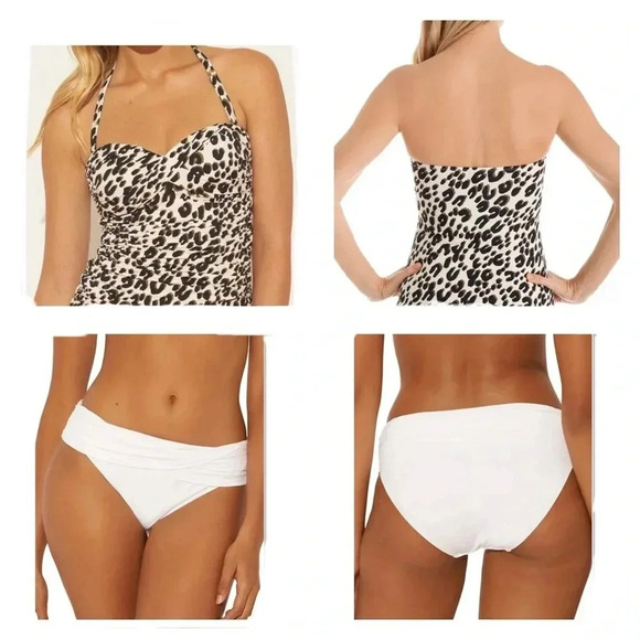 Bleu Rod Beattie Bandeau Tankini Cheetah - Picture 1 of 13